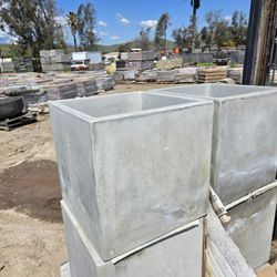 24X24X24  CUBE CONCRETE PLANTERS  $260  EACH 