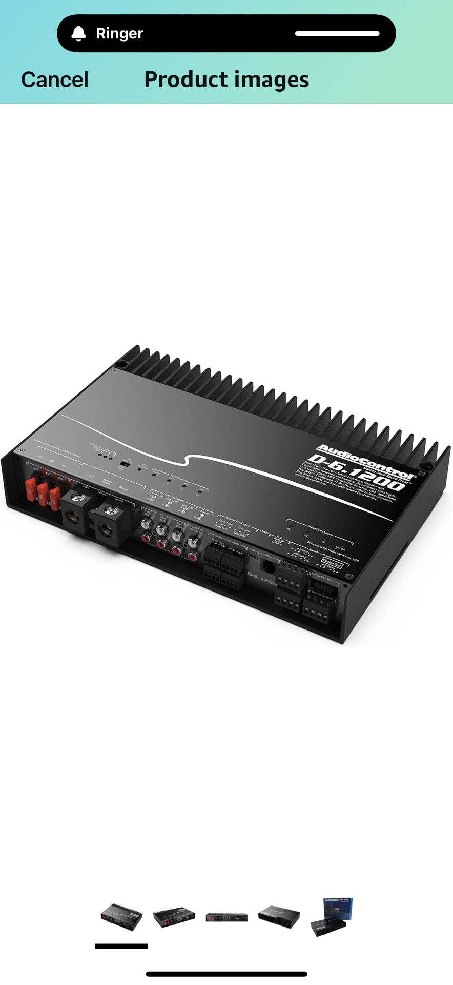 Audio control D-6.1200 Amp