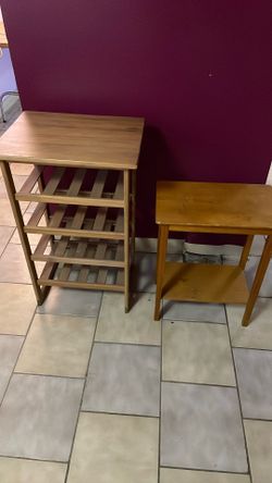2 Small Wooden Tables
