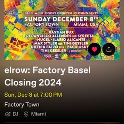 elrow: Factory Basel Closing 2024