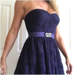 Adrianna Papell Women's Evening Dress Navy blue Size 8