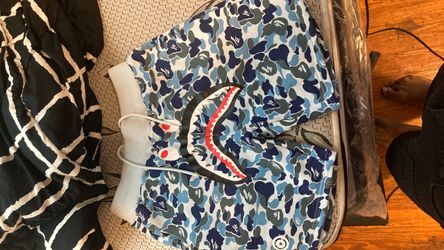 BAPE Shark Blue Camo Shorts