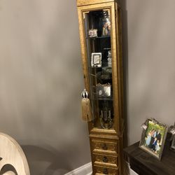 Vintage Gold curio Cabinet