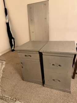Gorgeous Solid Wood Silver Satin Finish with Silver patina details