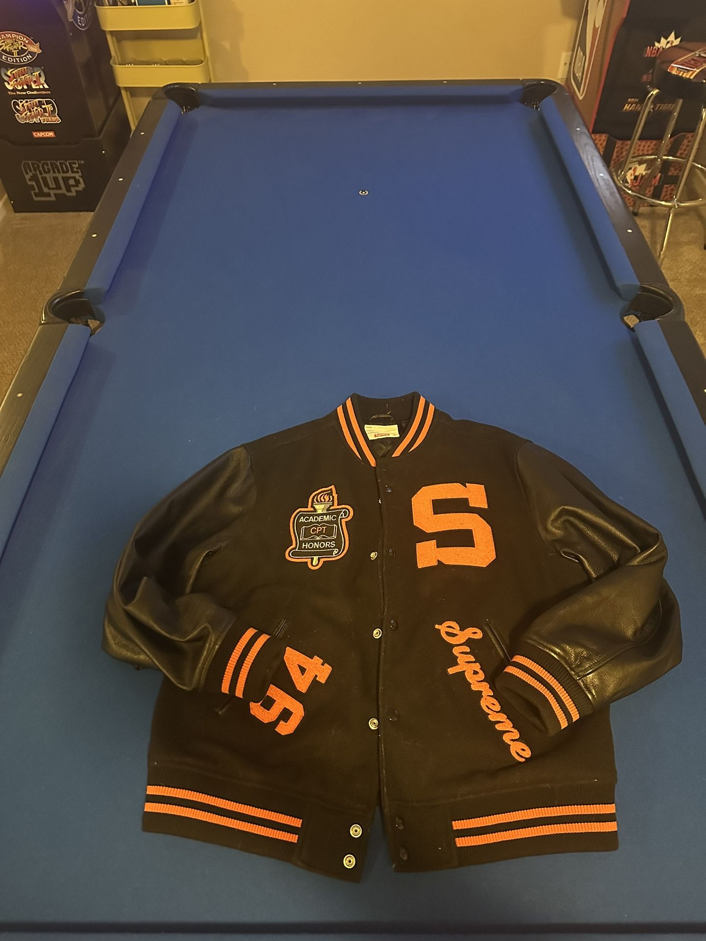 Supreme Varsity Jacket - 2019 - Leather / Wool