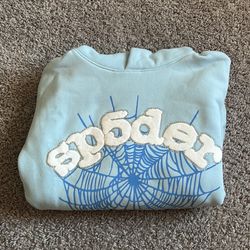 Sky Blue Sp5der Hoodie 