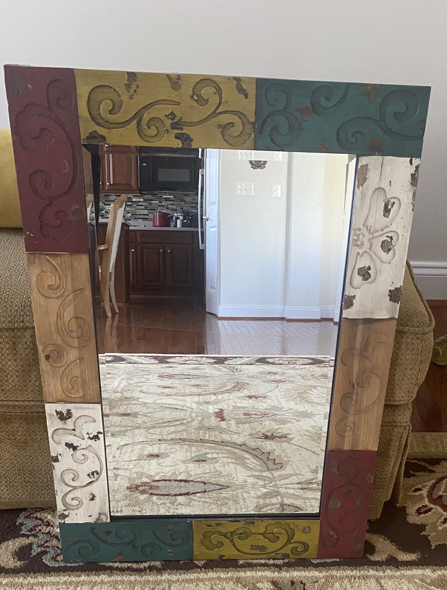 Hobby Lobby Hand Crafted Wood Mirror