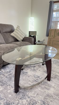 Glass center and end tables