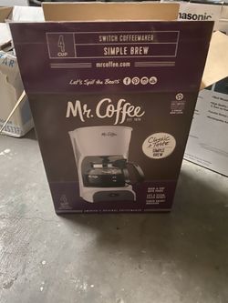 Mr. Coffee 4 Cup Coffee Maker / Never Used