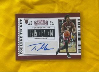 Terance Mann 2019 Panini Contenders Draft Picks Auto