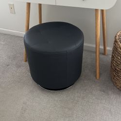 Grey vanity stool 