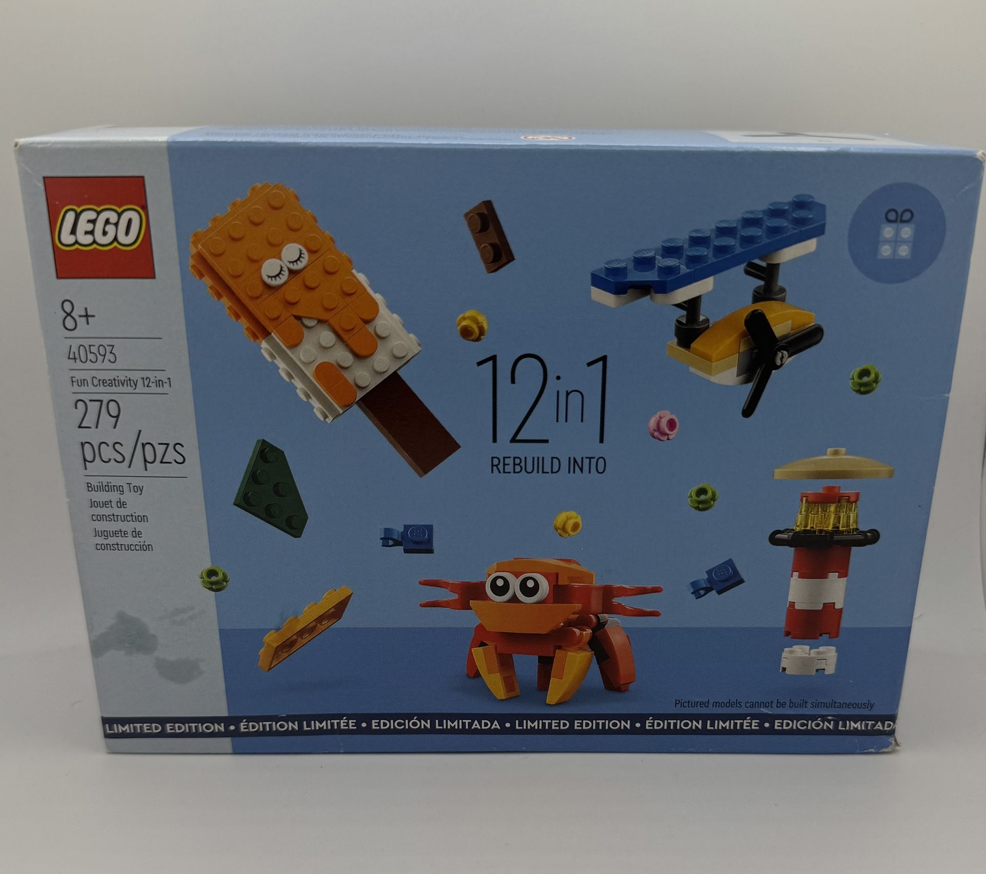 Lego Set 40593 Fun Creativity 12 in 1 Rebuild Into 279 Pcs Limited Edition Seale