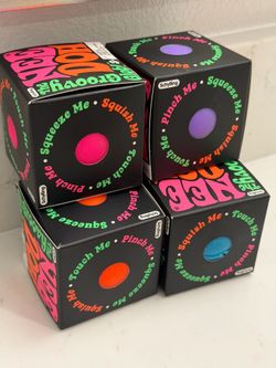 Needoh the groovy glob brand new in box orange blue purple pink squishy toy