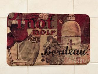Wine Themed Cushioned Indoor Floor Mat