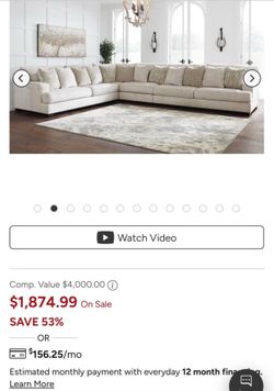 Ashley 4 pc sectional living room set