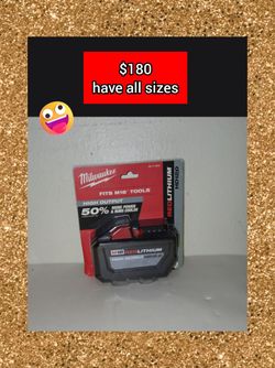 Milwaukee M18 M12 BATTERIES FORGE HIGH OUTPUT charger RADID tools