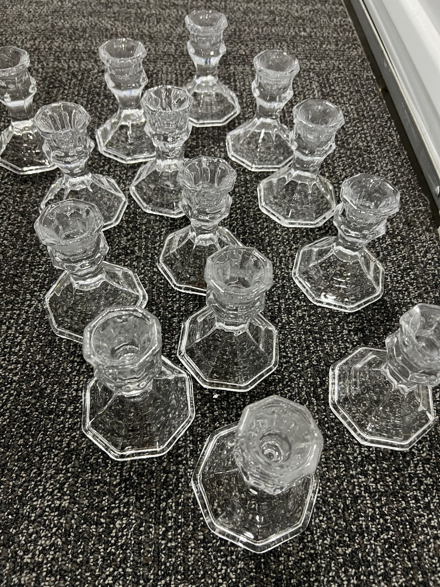 14 Glass Taper CandleHolder