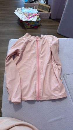 5T pink swim zip