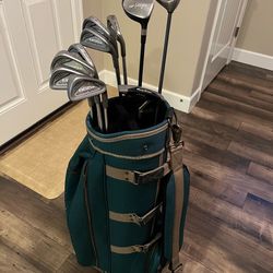 Complete Set of Men’s Callaway, Adams & Tommy Armour Golf Clubs with Bag