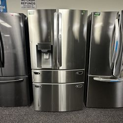 New Lg Four Door In Door Refrigerator 