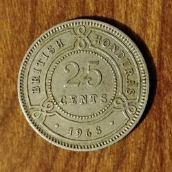1963 British Honduras Vintage Coin