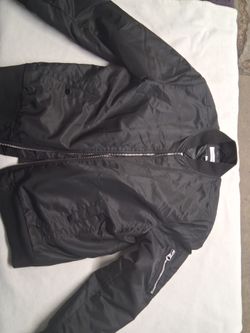 Calvin Klein MA-1 Nylon Bomber Jacket – Men's Large, Black