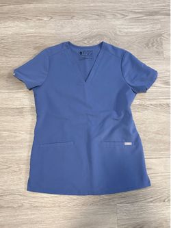 Blue figs scrub top size XS
