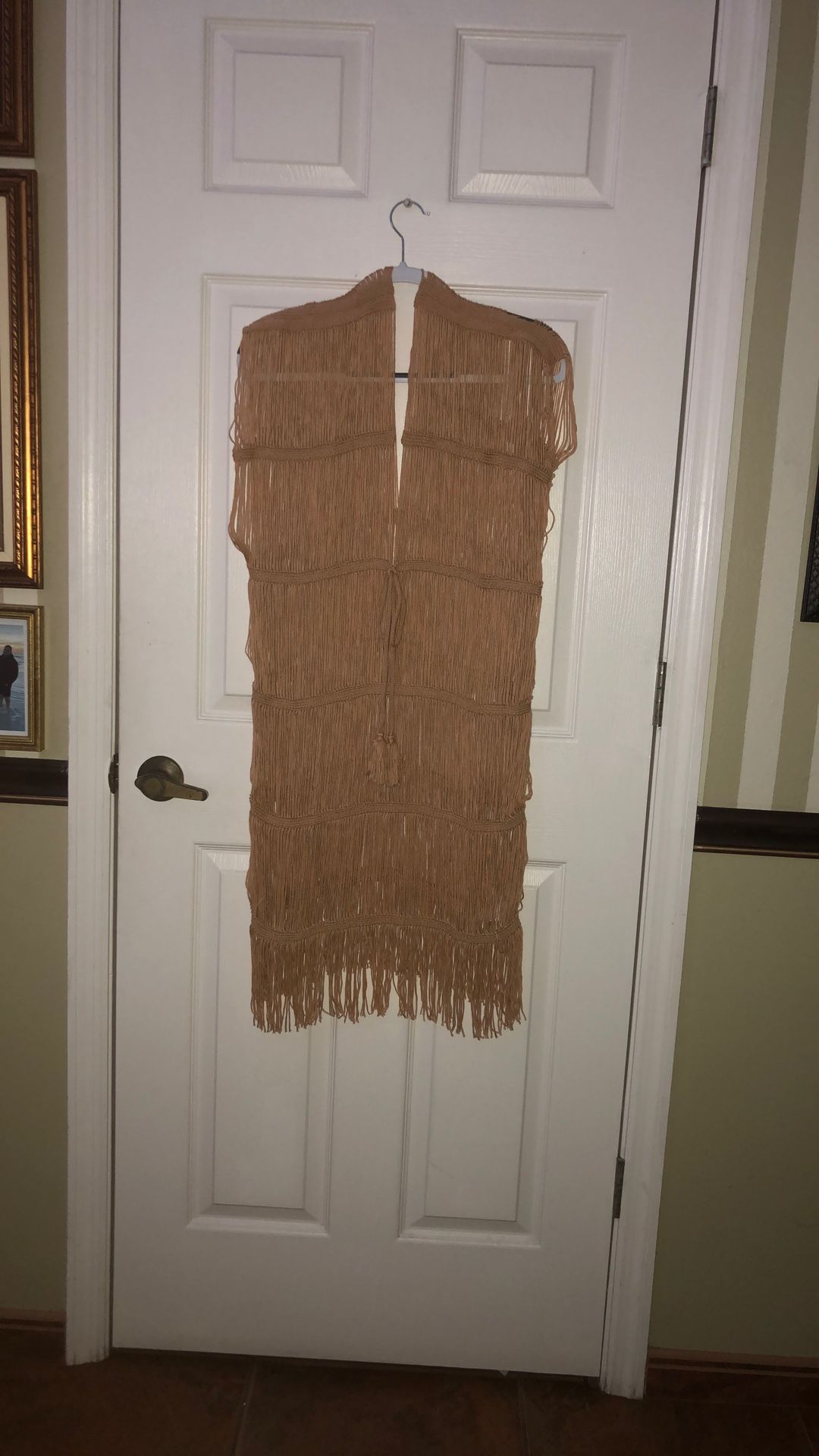 XL Fringe Cover-up. Bohemian-Style Garment