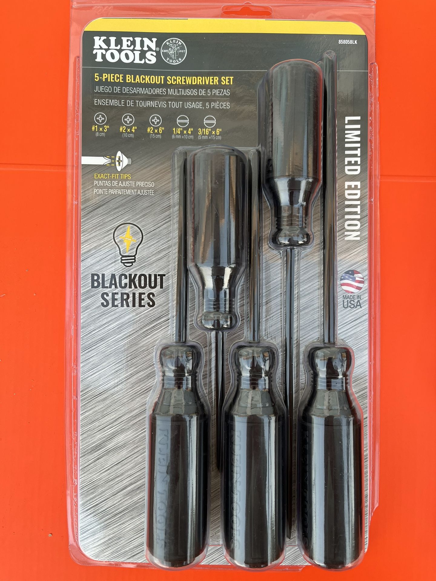 Klein Tools Limited Edition Blackout Screwdrivers