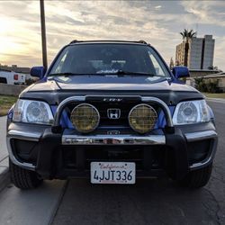 CR-V RD1 JDM Bull Bar with Fog Lights w/ Harness and Brackets, JDM Chrome Mirror Covers