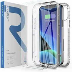 iPhone 12 Pro Case Clear 6.1 inch with 2 Pack Screen Protector