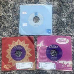 Vtg 45 RPM Vinyl Records Lot 3 Chubby Checker Les Paul Don Robertson Capitol