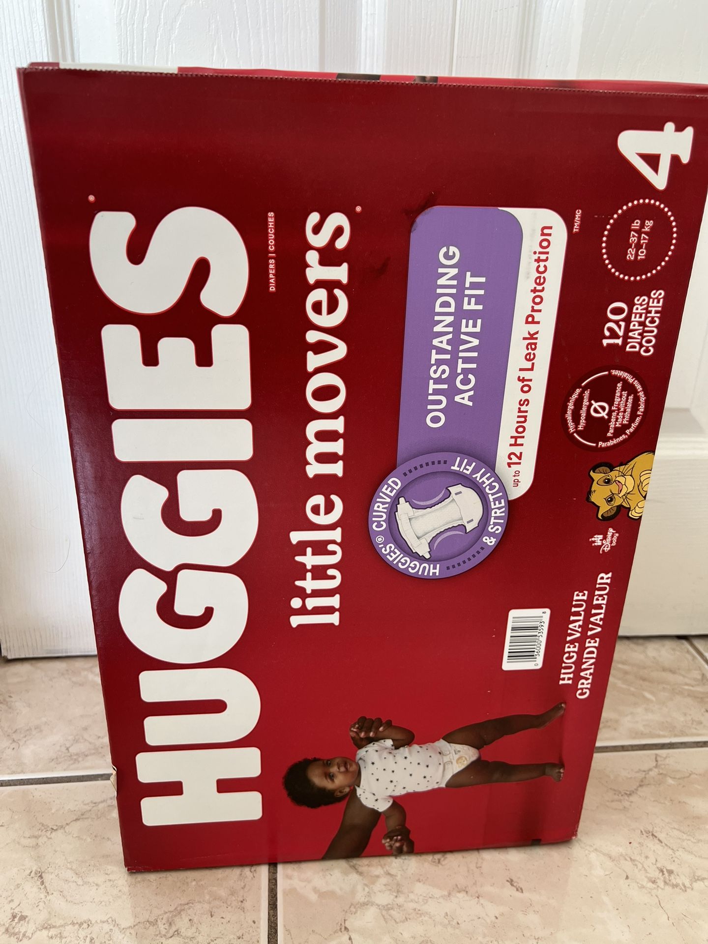Huggies little movers Baby Diaper Size 4