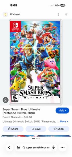 Super smash bros ultimate Nintendo switch
