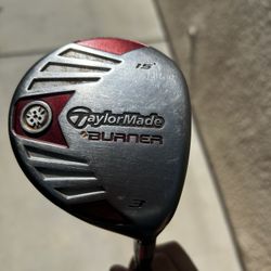 TaylorMade Burner Steel 3 Fairway Wood 15 Degrees Graphite 