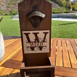 Custom Family Name Monogram Bottle Opener 