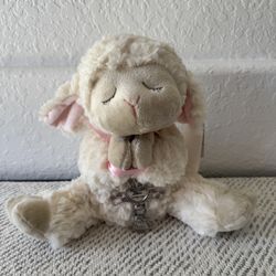  Ganz White Serenity Lamb with Crib Cross Girl Plush Stuffed Animal Toy 13 Inch
