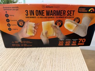 Hand & Toe Warmers - AllSett Health 3-in-1 Set, 70 Count - New, Sealed