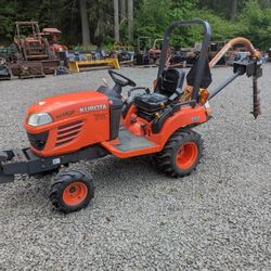 Kubota BX1850 Tractor with Post Hole Digger