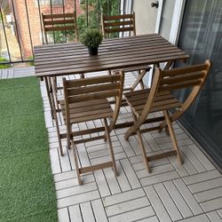 Outdoor Furniture IKEA Askholmen - 1x Table | 4x Chairs