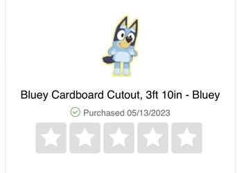 Bingo Cardboard Cutout, 3ft 4in - Bluey