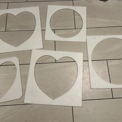 Big baking cookie molds in heart and circle shaped 