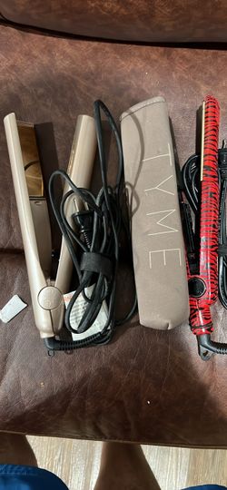 Lot of 2 Hair Flat Irons with Case