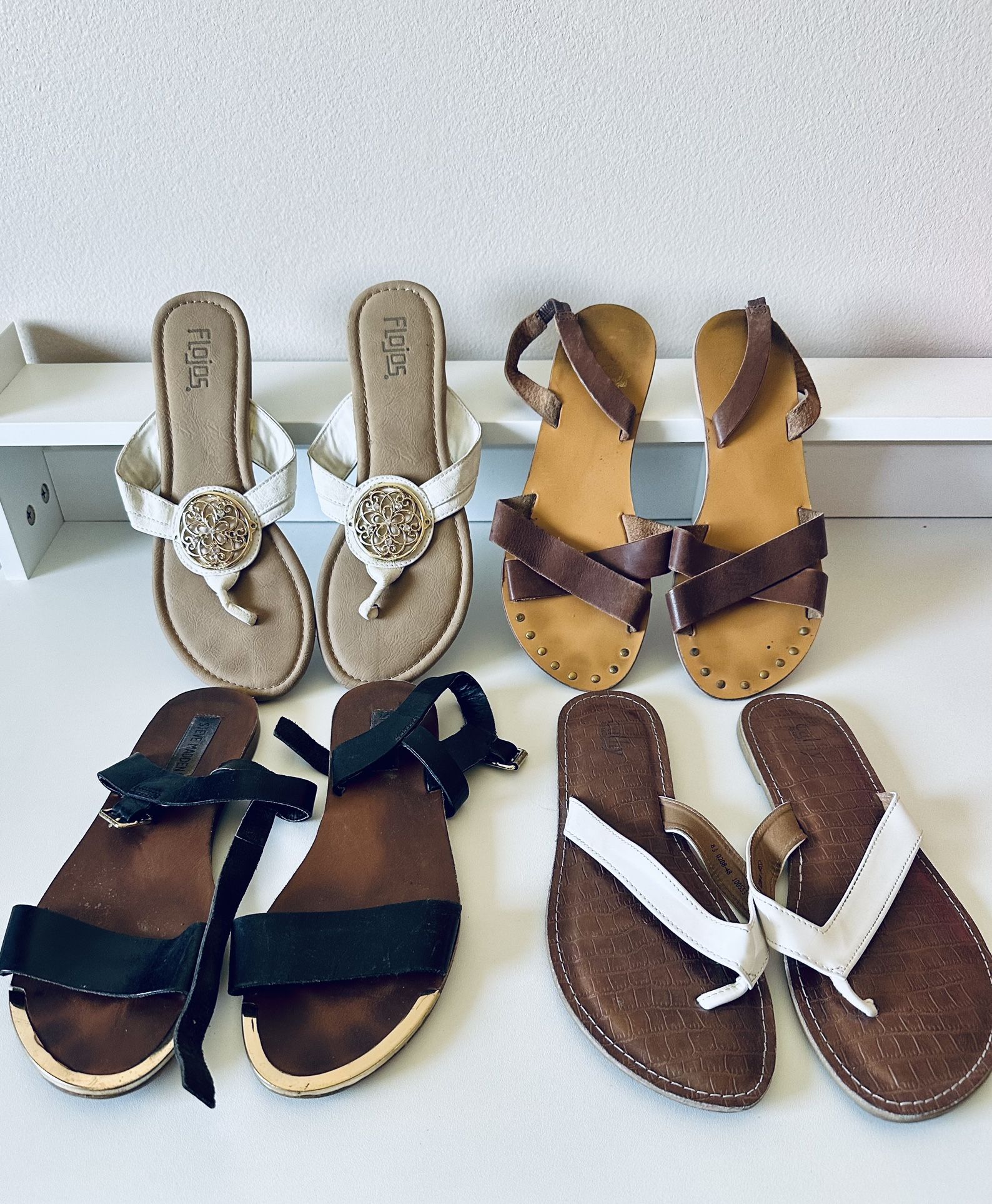 4 Pair of Sandals - Size 8-8.5 - 2nd Batch