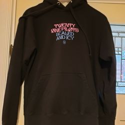 Twenty One Pilots Black Hoodie Sweatshirt Men's Small
