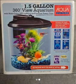Aqua Culture 1.5 Gallon 360° View Aquarium