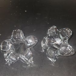 Clear Glass Flower Shaped Single Stem Flower

