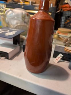 Brown glass bottle