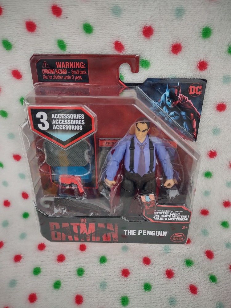 DC The Batman THE PENGUIN Spin Master 3.75” Inch 2021 Colin Farrell