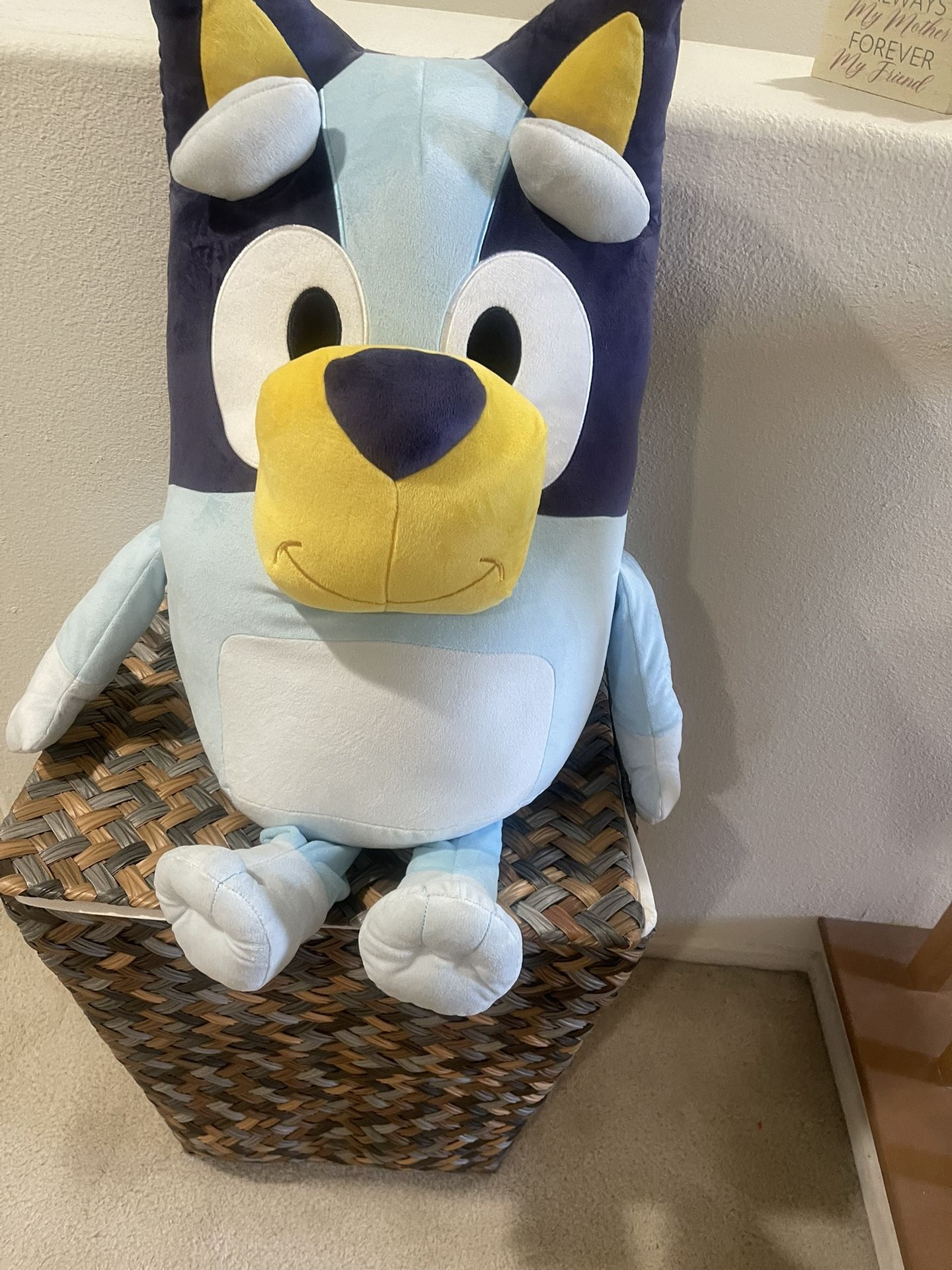 HUGE Bluey My Size Stuffed 34 Inches Tall Plush Toy Super Cute New Never Used